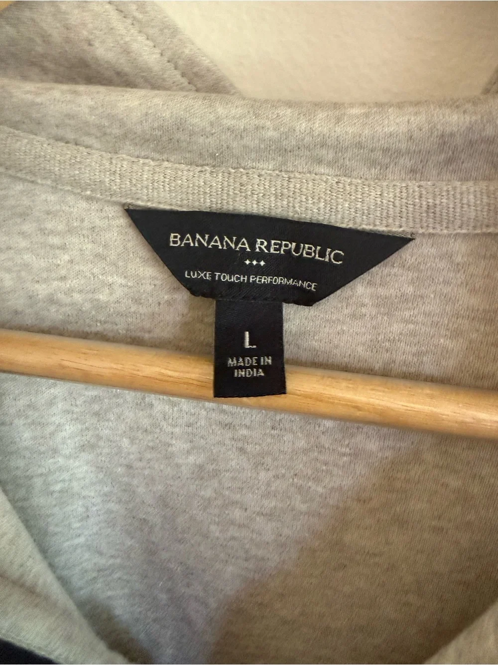 Banana Republic Men's Gray Quarter Zip Pullover Sweater Knit size L